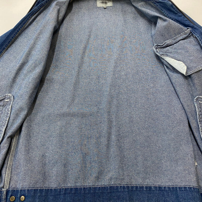 【中古品】【メンズ】 Carhartt WIP カーハート ワークインプログレス DENIM DETROIT JACKET IO24846 デニム デトロイトジャケット アウター デニムジャケット Gジャン 145-260518-ks-16-tei サイズ：XXL カラー：デニム 万代Net店