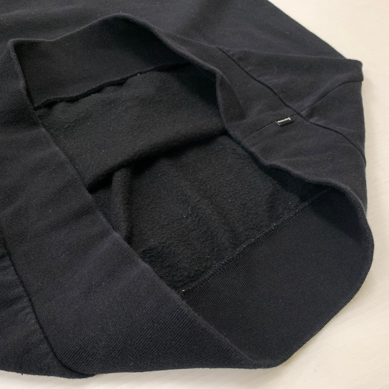 【中古品】【メンズ】 Supreme シュプリーム QUILTED PANEL CREWNECK SWEAT キルテッド パネル クルーネック スウェット トップス トレーナー 149-260602-ko-22-tei サイズ：L カラー：ブラック 万代Net店