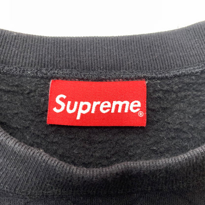【中古品】【メンズ】 Supreme シュプリーム QUILTED PANEL CREWNECK SWEAT キルテッド パネル クルーネック スウェット トップス トレーナー 149-260602-ko-22-tei サイズ：L カラー：ブラック 万代Net店