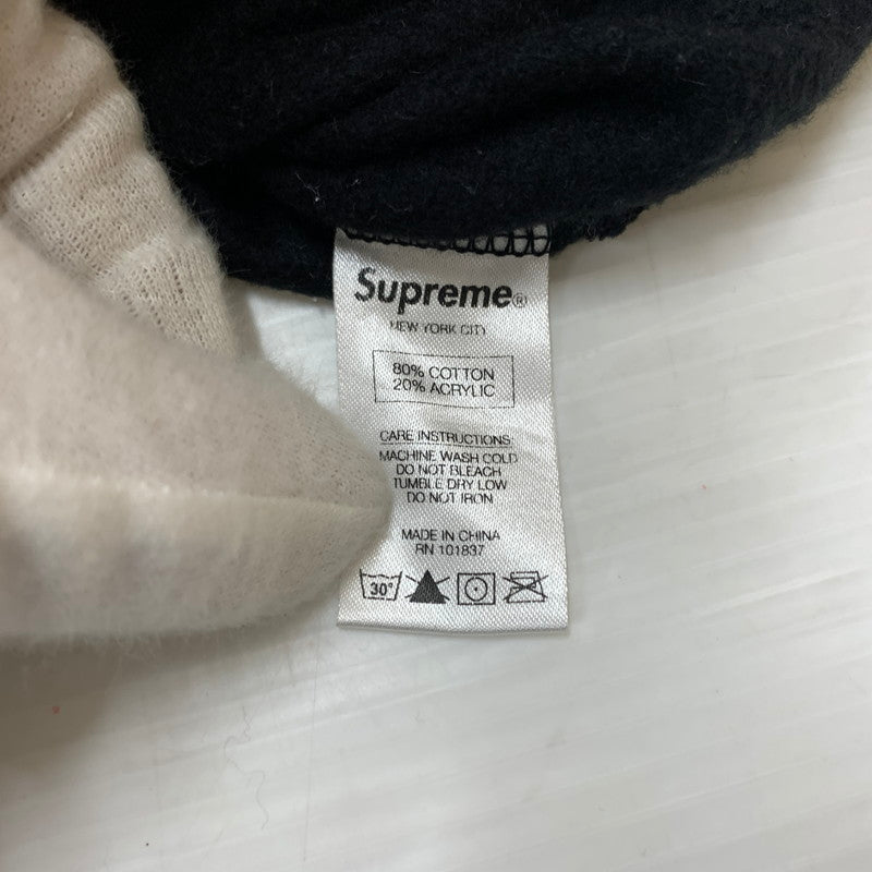【中古品】【メンズ】 Supreme シュプリーム QUILTED PANEL CREWNECK SWEAT キルテッド パネル クルーネック スウェット トップス トレーナー 149-260602-ko-22-tei サイズ：L カラー：ブラック 万代Net店
