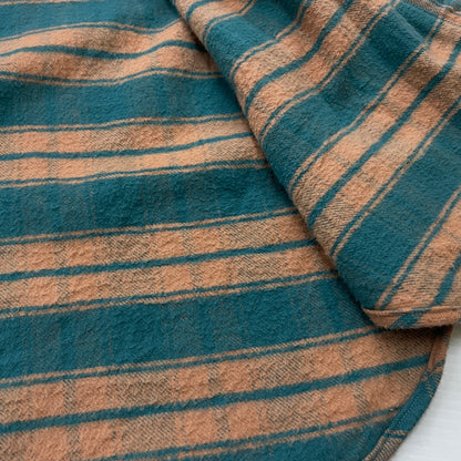 【中古品】【メンズ】 JOHN GLUCKOW by WAREHOUSE ジョングラッコー バイ ウエアハウス NEL CHECK SHIRT ネル チェック シャツ フランネル ワークシャツ 長袖 トップス 145-260528-ss-03-tei サイズ：38 カラー：グリーン 万代Net店