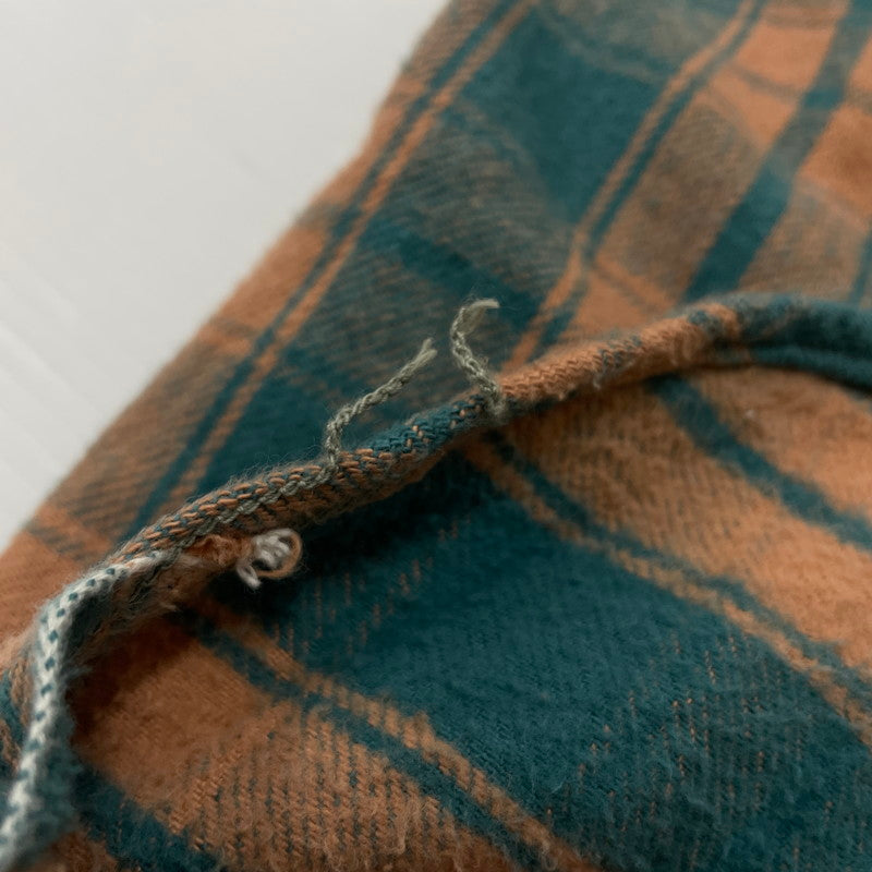 【中古品】【メンズ】 JOHN GLUCKOW by WAREHOUSE ジョングラッコー バイ ウエアハウス NEL CHECK SHIRT ネル チェック シャツ フランネル ワークシャツ 長袖 トップス 145-260528-ss-03-tei サイズ：38 カラー：グリーン 万代Net店
