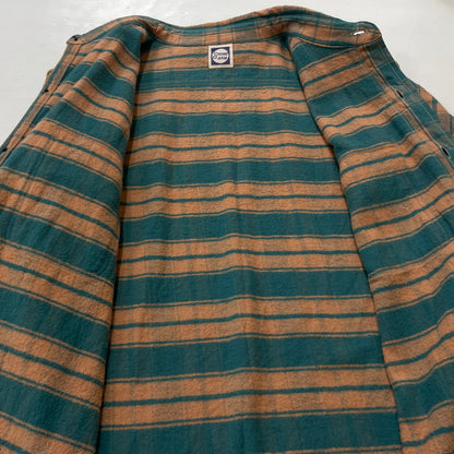 【中古品】【メンズ】 JOHN GLUCKOW by WAREHOUSE ジョングラッコー バイ ウエアハウス NEL CHECK SHIRT ネル チェック シャツ フランネル ワークシャツ 長袖 トップス 145-260528-ss-03-tei サイズ：38 カラー：グリーン 万代Net店