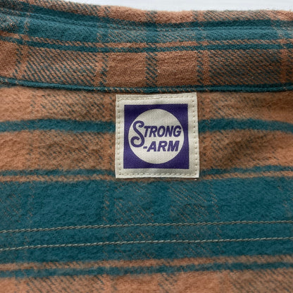 【中古品】【メンズ】 JOHN GLUCKOW by WAREHOUSE ジョングラッコー バイ ウエアハウス NEL CHECK SHIRT ネル チェック シャツ フランネル ワークシャツ 長袖 トップス 145-260528-ss-03-tei サイズ：38 カラー：グリーン 万代Net店