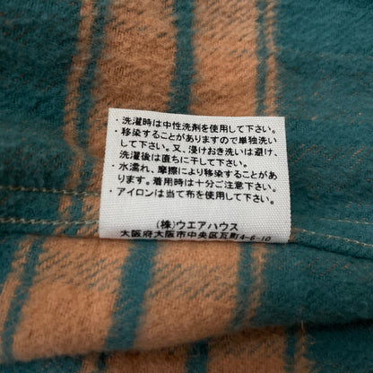 【中古品】【メンズ】 JOHN GLUCKOW by WAREHOUSE ジョングラッコー バイ ウエアハウス NEL CHECK SHIRT ネル チェック シャツ フランネル ワークシャツ 長袖 トップス 145-260528-ss-03-tei サイズ：38 カラー：グリーン 万代Net店