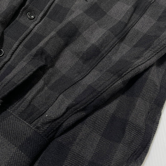 【中古品】【メンズ】 JOE McCOY ジョーマッコイ 8HU TWISTED-YARN BUFFALO CHECK SHIRT ツイストヤーン バッファローチェックシャツ 長袖 トップス ネルシャツ 145-260523-ko-18-fuzh サイズ：15 カラー：ブラック系 万代Net店