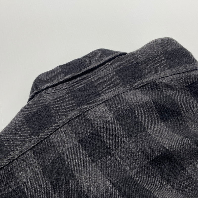【中古品】【メンズ】 JOE McCOY ジョーマッコイ 8HU TWISTED-YARN BUFFALO CHECK SHIRT ツイストヤーン バッファローチェックシャツ 長袖 トップス ネルシャツ 145-260523-ko-18-fuzh サイズ：15 カラー：ブラック系 万代Net店