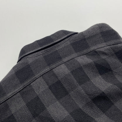 【中古品】【メンズ】 JOE McCOY ジョーマッコイ 8HU TWISTED-YARN BUFFALO CHECK SHIRT ツイストヤーン バッファローチェックシャツ 長袖 トップス ネルシャツ 145-260523-ko-18-fuzh サイズ：15 カラー：ブラック系 万代Net店