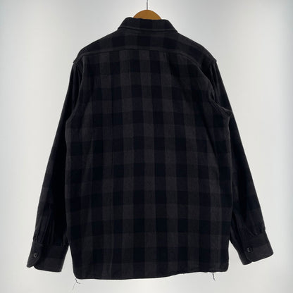 【中古品】【メンズ】 JOE McCOY ジョーマッコイ 8HU TWISTED-YARN BUFFALO CHECK SHIRT ツイストヤーン バッファローチェックシャツ 長袖 トップス ネルシャツ 145-260523-ko-18-fuzh サイズ：15 カラー：ブラック系 万代Net店