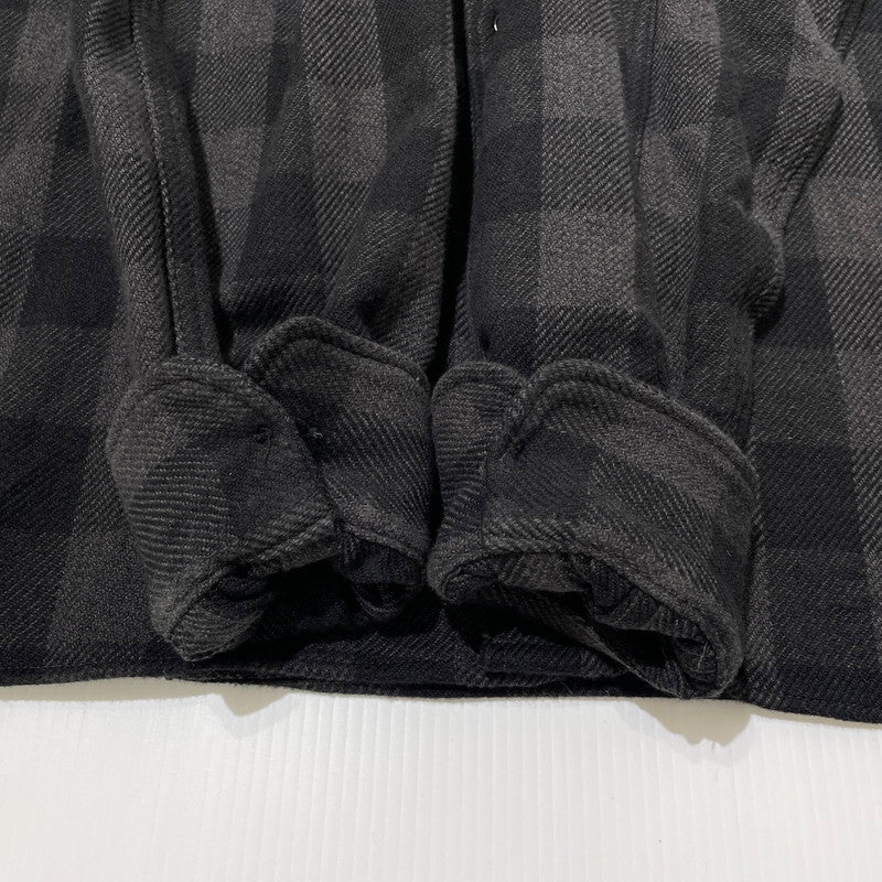 【中古品】【メンズ】 JOE McCOY ジョーマッコイ 8HU TWISTED-YARN BUFFALO CHECK SHIRT ツイストヤーン バッファローチェックシャツ 長袖 トップス ネルシャツ 145-260523-ko-18-fuzh サイズ：15 カラー：ブラック系 万代Net店