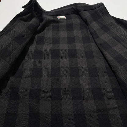 【中古品】【メンズ】 JOE McCOY ジョーマッコイ 8HU TWISTED-YARN BUFFALO CHECK SHIRT ツイストヤーン バッファローチェックシャツ 長袖 トップス ネルシャツ 145-260523-ko-18-fuzh サイズ：15 カラー：ブラック系 万代Net店