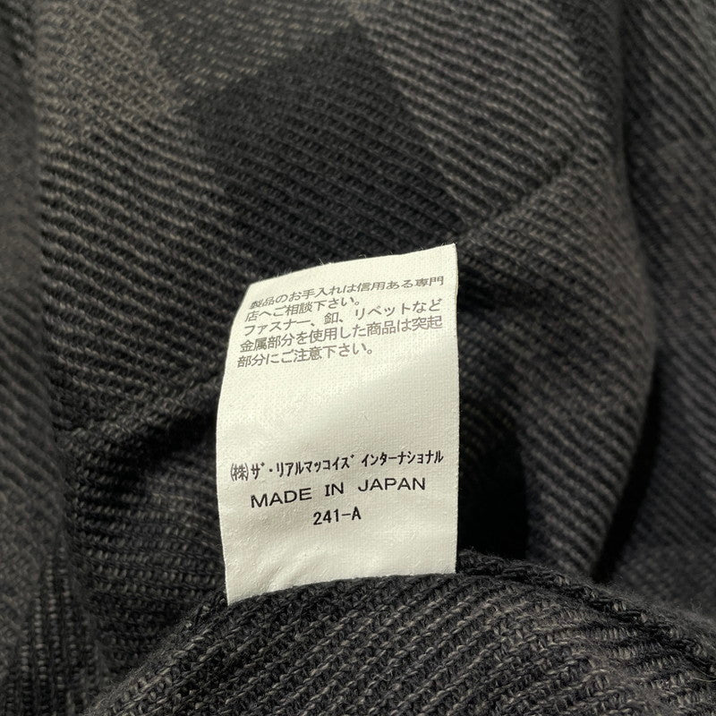 【中古品】【メンズ】 JOE McCOY ジョーマッコイ 8HU TWISTED-YARN BUFFALO CHECK SHIRT ツイストヤーン バッファローチェックシャツ 長袖 トップス ネルシャツ 145-260523-ko-18-fuzh サイズ：15 カラー：ブラック系 万代Net店