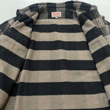 【中古品】【メンズ】 DELUXE WARE デラックスウェア BUFFALO CHECK HEAVY NEL SHIRTS バッファローチェック ヘビーネルシャツ 長袖 トップス 145-260528-ss-02-fuzh サイズ：M カラー：グレー 万代Net店