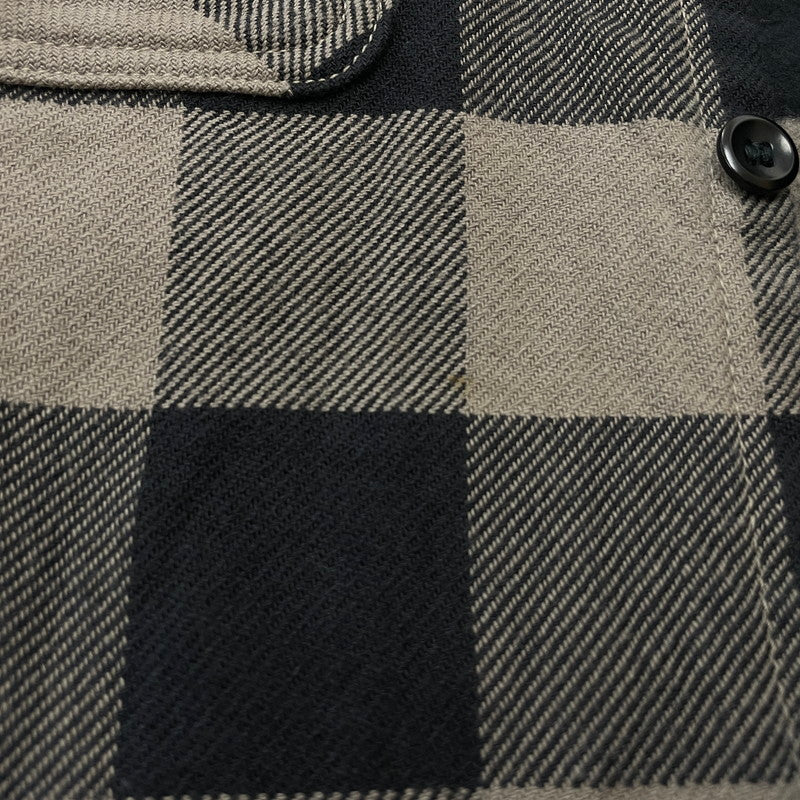【中古品】【メンズ】 DELUXE WARE デラックスウェア BUFFALO CHECK HEAVY NEL SHIRTS バッファローチェック ヘビーネルシャツ 長袖 トップス 145-260528-ss-02-fuzh サイズ：M カラー：グレー 万代Net店