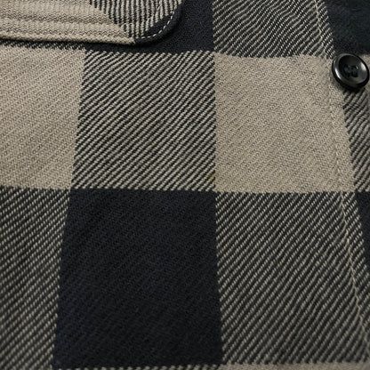 【中古品】【メンズ】 DELUXE WARE デラックスウェア BUFFALO CHECK HEAVY NEL SHIRTS バッファローチェック ヘビーネルシャツ 長袖 トップス 145-260528-ss-02-fuzh サイズ：M カラー：グレー 万代Net店