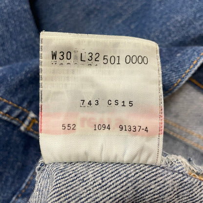 【中古品】【メンズ】 Levi's リーバイス 90's 501XX DENIM PANTS MADE IN USA 90年代 デニムパンツ ボトムス ジーンズ アメリカ製 ボタン裏刻印552 156-260620-ss-01-tei サイズ：30 カラー：インディゴ 万代Net店