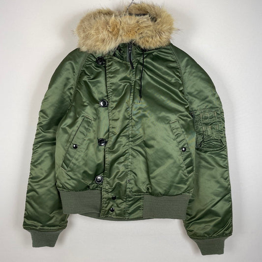 【現状渡し品】【メンズ】 CORINTH コリンズ MFG.CO. N2-B FLIGHT JACKET フライトジャケット アウター ミリタリー 145-260530-ko-17-tei サイズ：L カラー：カーキ 万代Net店