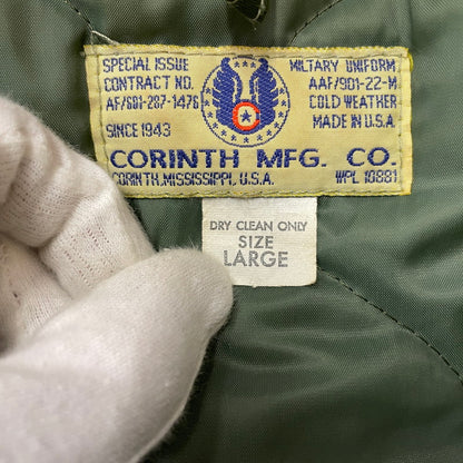 【現状渡し品】【メンズ】 CORINTH コリンズ MFG.CO. N2-B FLIGHT JACKET フライトジャケット アウター ミリタリー 145-260530-ko-17-tei サイズ：L カラー：カーキ 万代Net店