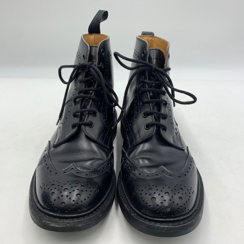 【中古品】【メンズ】 Tricker's トリッカーズ STOW COUNTRY BOOTS 5634 ストウ カントリーブーツ 靴 164-260606-ko-02-tei サイズ：8.5 カラー：ブラック 万代Net店