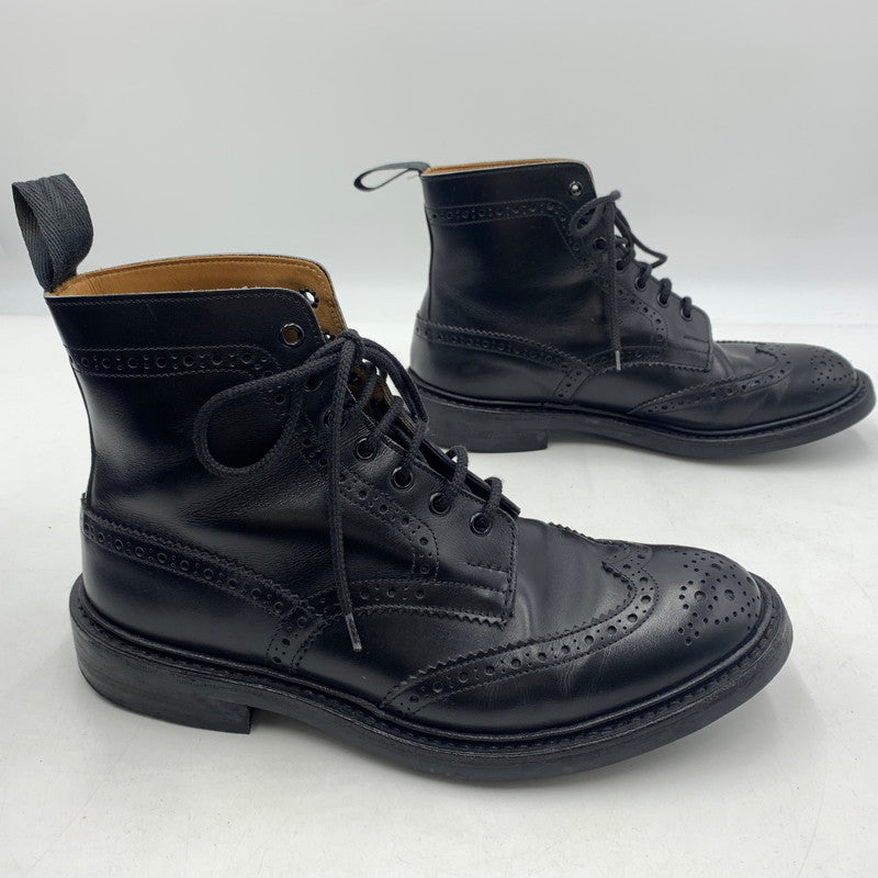 【中古品】【メンズ】 Tricker's トリッカーズ STOW COUNTRY BOOTS 5634 ストウ カントリーブーツ 靴 164-260606-ko-02-tei サイズ：8.5 カラー：ブラック 万代Net店