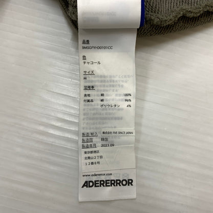 【中古品】【メンズ】 ADERERROR アーダーエラー TAG HOODIE BMSGFYHD0101CC タグフーディ トップス プルオーバーパーカー 141-260524-ko-20-tei サイズ：M カラー：チャコール 万代Net店