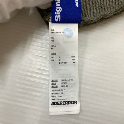 【中古品】【メンズ】 ADERERROR アーダーエラー TAG HOODIE BMSGFYHD0101CC タグフーディ トップス プルオーバーパーカー 141-260524-ko-20-tei サイズ：M カラー：チャコール 万代Net店