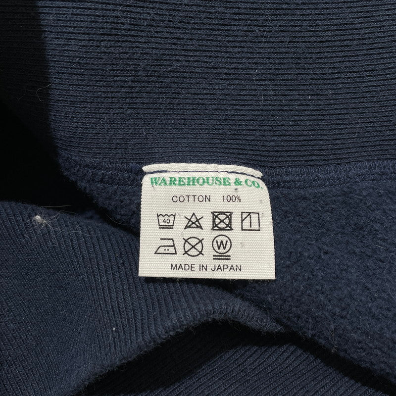 【中古品】【メンズ】 WAREHOUSE ウエアハウス ASH LAND CREW SWEAT アッシュ ランド クルー スウェット トップス トレーナー 145-260523-ko-15-tei サイズ：L カラー：ネイビー 万代Net店