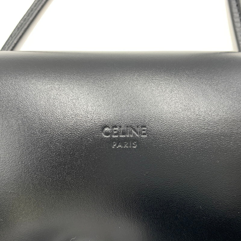 【中古品】【メンズ】 CELINE セリーヌ LOGO MOBILE PHONE POUCH ロゴモバイル フォン ポーチ カバン 肩掛け 180-260522-ko-03-tei カラー：ブラック 万代Net店