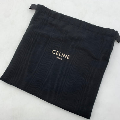 【中古品】【レディース】 CELINE セリーヌ TRIO LEATHER SHOULDER BAG トリオ レザー ショルダーバッグ カバン 180-260522-ko-14-tei カラー：グリーン系 万代Net店