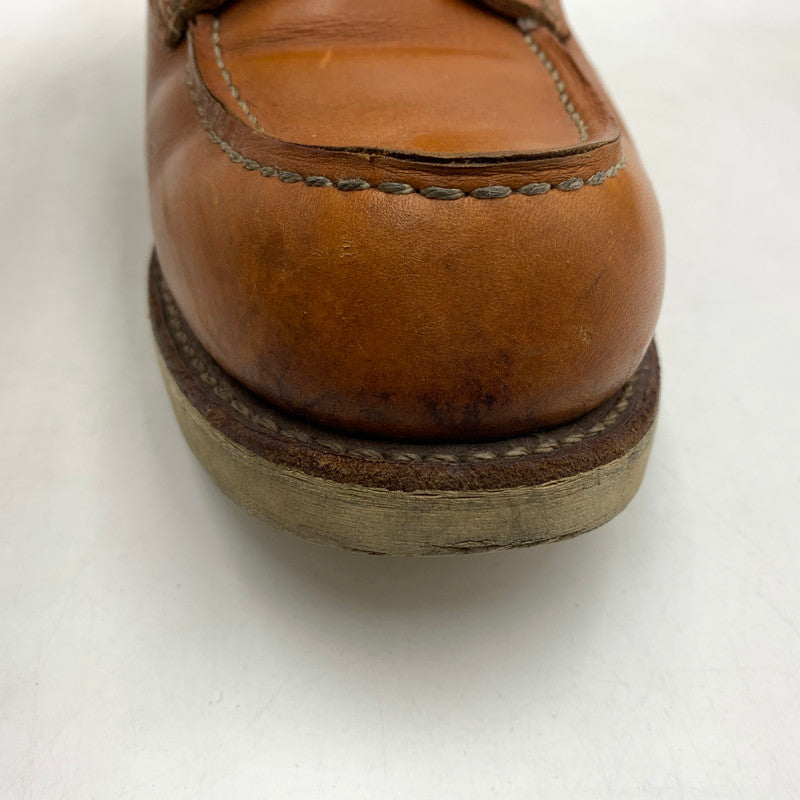 【現状渡し品】【メンズ】 RED WING レッドウィング IRISH SETTER 6 MOC GOLD RUSSET SEQUOIA 9875 アイリッシュ セッター モック ゴールド ラセット セコイア ワークブール 靴 164-260603-ko-02-tei サイズ：25.5cm カラー：ブラウン 万代Net店
