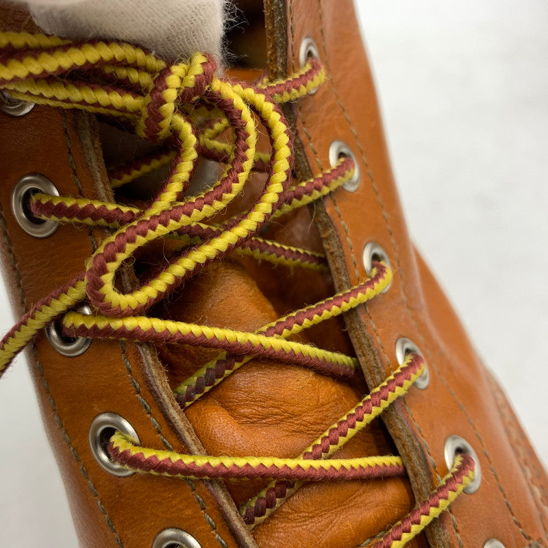 【現状渡し品】【メンズ】 RED WING レッドウィング IRISH SETTER 6 MOC GOLD RUSSET SEQUOIA 9875 アイリッシュ セッター モック ゴールド ラセット セコイア ワークブール 靴 164-260603-ko-02-tei サイズ：25.5cm カラー：ブラウン 万代Net店