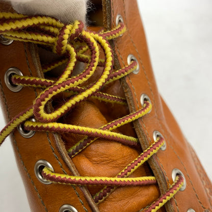 【現状渡し品】【メンズ】 RED WING レッドウィング IRISH SETTER 6 MOC GOLD RUSSET SEQUOIA 9875 アイリッシュ セッター モック ゴールド ラセット セコイア ワークブール 靴 164-260603-ko-02-tei サイズ：25.5cm カラー：ブラウン 万代Net店