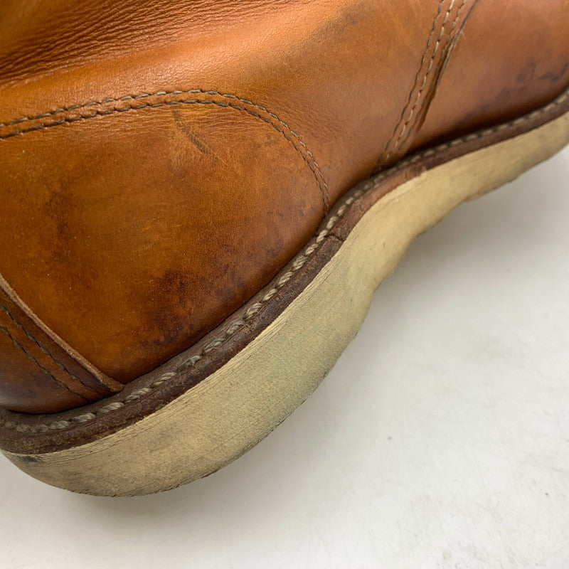 【現状渡し品】【メンズ】 RED WING レッドウィング IRISH SETTER 6 MOC GOLD RUSSET SEQUOIA 9875 アイリッシュ セッター モック ゴールド ラセット セコイア ワークブール 靴 164-260603-ko-02-tei サイズ：25.5cm カラー：ブラウン 万代Net店
