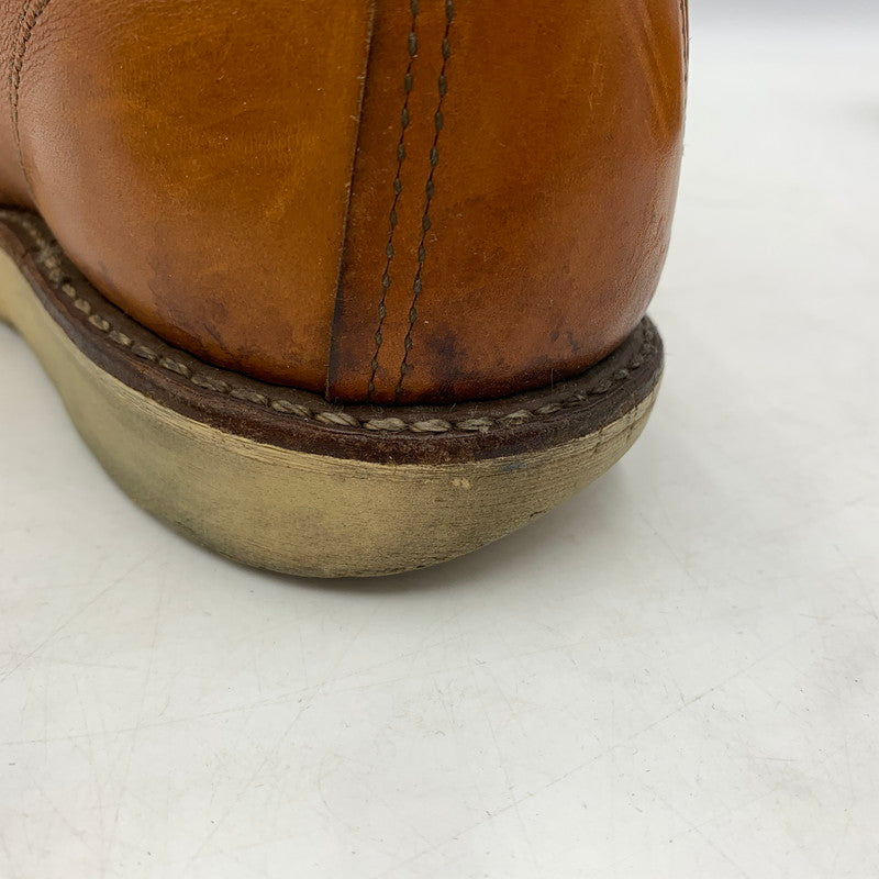 【現状渡し品】【メンズ】 RED WING レッドウィング IRISH SETTER 6 MOC GOLD RUSSET SEQUOIA 9875 アイリッシュ セッター モック ゴールド ラセット セコイア ワークブール 靴 164-260603-ko-02-tei サイズ：25.5cm カラー：ブラウン 万代Net店