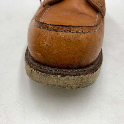 【現状渡し品】【メンズ】 RED WING レッドウィング IRISH SETTER 6 MOC GOLD RUSSET SEQUOIA 9875 アイリッシュ セッター モック ゴールド ラセット セコイア ワークブール 靴 164-260603-ko-02-tei サイズ：25.5cm カラー：ブラウン 万代Net店