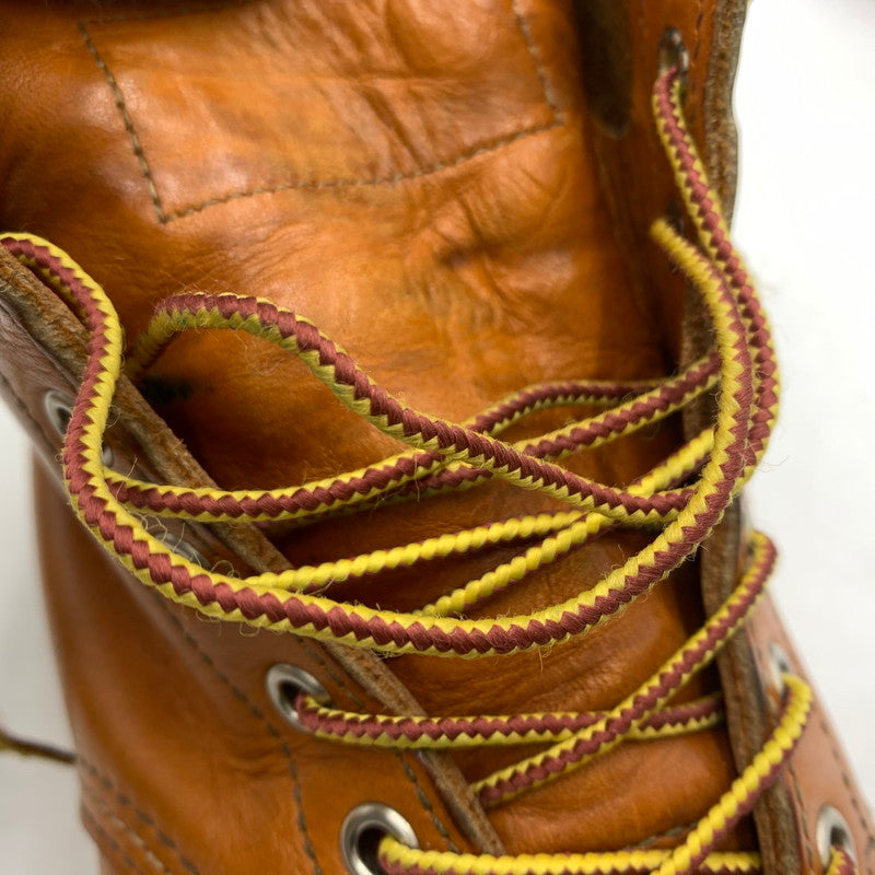 【現状渡し品】【メンズ】 RED WING レッドウィング IRISH SETTER 6 MOC GOLD RUSSET SEQUOIA 9875 アイリッシュ セッター モック ゴールド ラセット セコイア ワークブール 靴 164-260603-ko-02-tei サイズ：25.5cm カラー：ブラウン 万代Net店