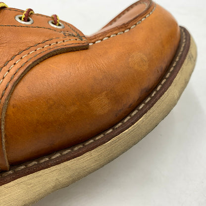 【現状渡し品】【メンズ】 RED WING レッドウィング IRISH SETTER 6 MOC GOLD RUSSET SEQUOIA 9875 アイリッシュ セッター モック ゴールド ラセット セコイア ワークブール 靴 164-260603-ko-02-tei サイズ：25.5cm カラー：ブラウン 万代Net店
