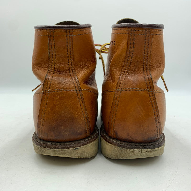 【現状渡し品】【メンズ】 RED WING レッドウィング IRISH SETTER 6 MOC GOLD RUSSET SEQUOIA 9875 アイリッシュ セッター モック ゴールド ラセット セコイア ワークブール 靴 164-260603-ko-02-tei サイズ：25.5cm カラー：ブラウン 万代Net店