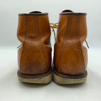 【現状渡し品】【メンズ】 RED WING レッドウィング IRISH SETTER 6 MOC GOLD RUSSET SEQUOIA 9875 アイリッシュ セッター モック ゴールド ラセット セコイア ワークブール 靴 164-260603-ko-02-tei サイズ：25.5cm カラー：ブラウン 万代Net店