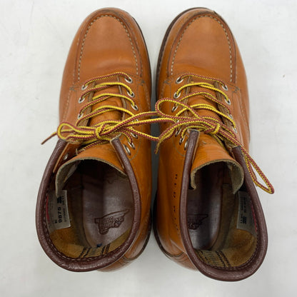 【現状渡し品】【メンズ】 RED WING レッドウィング IRISH SETTER 6 MOC GOLD RUSSET SEQUOIA 9875 アイリッシュ セッター モック ゴールド ラセット セコイア ワークブール 靴 164-260603-ko-02-tei サイズ：25.5cm カラー：ブラウン 万代Net店