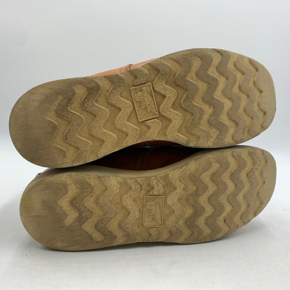 【現状渡し品】【メンズ】 RED WING レッドウィング IRISH SETTER 6 MOC GOLD RUSSET SEQUOIA 9875 アイリッシュ セッター モック ゴールド ラセット セコイア ワークブール 靴 164-260603-ko-02-tei サイズ：25.5cm カラー：ブラウン 万代Net店