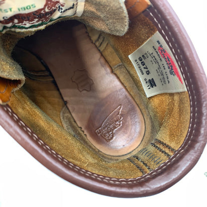 【現状渡し品】【メンズ】 RED WING レッドウィング IRISH SETTER 6 MOC GOLD RUSSET SEQUOIA 9875 アイリッシュ セッター モック ゴールド ラセット セコイア ワークブール 靴 164-260603-ko-02-tei サイズ：25.5cm カラー：ブラウン 万代Net店