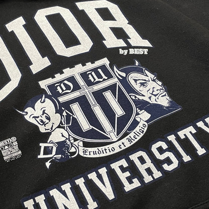 【中古品】【メンズ】 BREEZY EXCRSION ブリージー エクスカージョン BEST UNIVERSITY OF DIOR BOOTLEG BLACK HOODIE ベスト ユニバーシティ ブラック フーディ 長袖 トップス プルオーバーパーカー 145-260720-sa-15-tei サイズ：XL カラー：ブラック 万代Net店