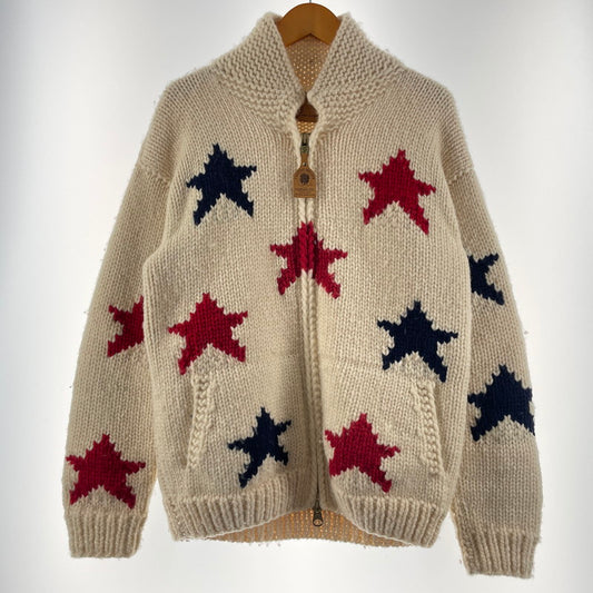 【中古品】【メンズ】 CANADIAN SWEATER カナディアンセーター STAR COWICHAN SWEATER スター カウイチャン セーター アウター ニット 145-260530-ko-14-tei サイズ：不明 カラー：ホワイト 万代Net店