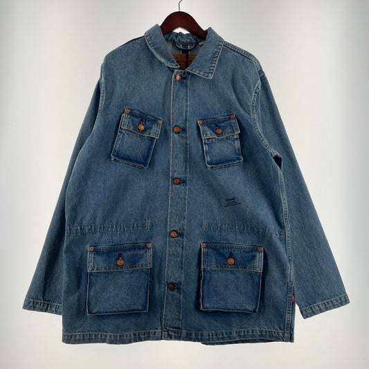 【中古品】【メンズ】 Levi's リーバイス × JJJOUND ジョウンド 別注 コラボ DENIM UTILITY JACKET PC9-A5576-000070506-0217 デニム ユーティリティ ジャケット ライトアウター Gジャン 145-260523-ko-02-fuzh サイズ：L カラー：インディゴ 万代Net店