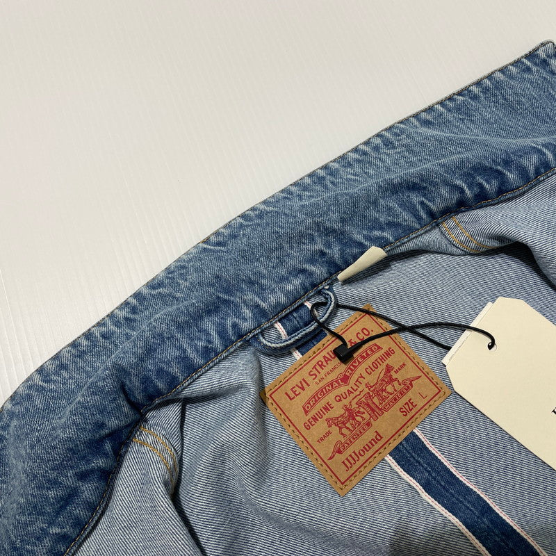 【中古品】【メンズ】 Levi's リーバイス × JJJOUND ジョウンド 別注 コラボ DENIM UTILITY JACKET PC9-A5576-000070506-0217 デニム ユーティリティ ジャケット ライトアウター Gジャン 145-260523-ko-02-fuzh サイズ：L カラー：インディゴ 万代Net店