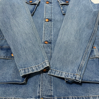 【中古品】【メンズ】 Levi's リーバイス × JJJOUND ジョウンド 別注 コラボ DENIM UTILITY JACKET PC9-A5576-000070506-0217 デニム ユーティリティ ジャケット ライトアウター Gジャン 145-260523-ko-02-fuzh サイズ：L カラー：インディゴ 万代Net店