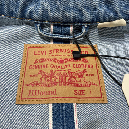 【中古品】【メンズ】 Levi's リーバイス × JJJOUND ジョウンド 別注 コラボ DENIM UTILITY JACKET PC9-A5576-000070506-0217 デニム ユーティリティ ジャケット ライトアウター Gジャン 145-260523-ko-02-fuzh サイズ：L カラー：インディゴ 万代Net店