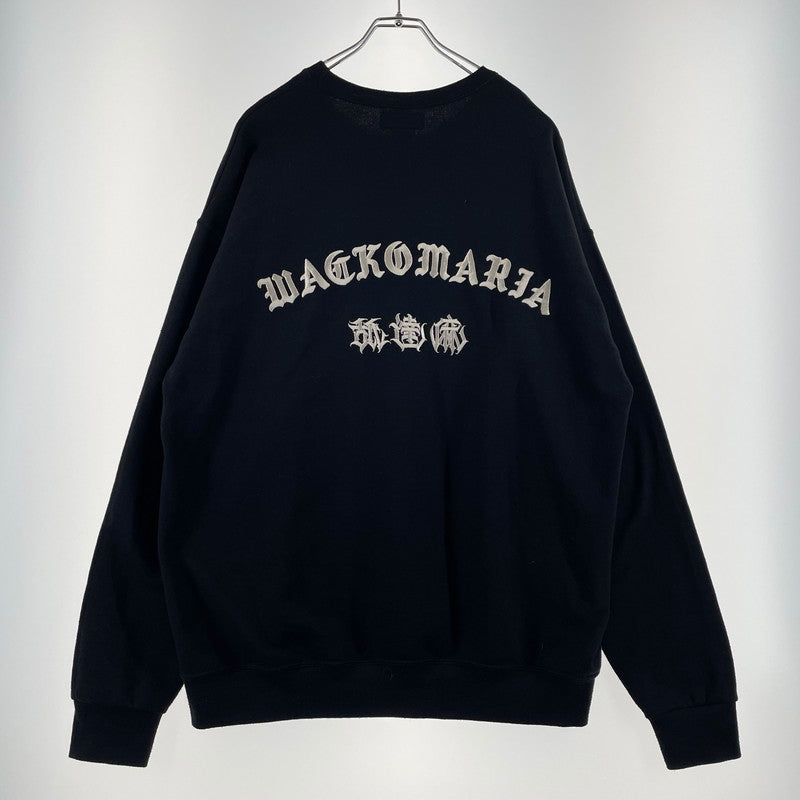【中古品】【メンズ】 WACKOMARIA ワコマリア × 舐達麻 コラボ HIGHTIMES SWEAT ハイタイムス スウェット トップス トレーナー 140-260523-ko-16-fuzh サイズ：XL カラー：ブラック 万代Net店