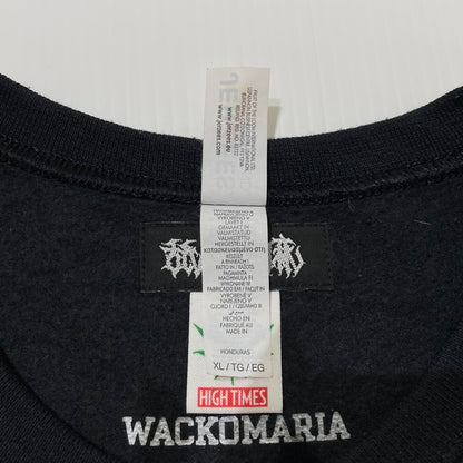 【中古品】【メンズ】 WACKOMARIA ワコマリア × 舐達麻 コラボ HIGHTIMES SWEAT ハイタイムス スウェット トップス トレーナー 140-260523-ko-16-fuzh サイズ：XL カラー：ブラック 万代Net店